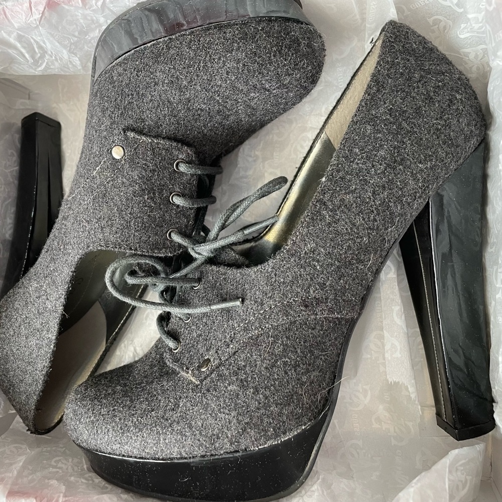 Guess Fabric Block Heel Shoes
